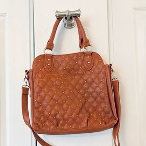 Cognac crossbody bag